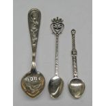 3 IONA SILVER SPOONS BY JOHN HART,