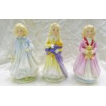 3 LIMITED EDITION ROYAL DOULTON FIGURES: HN3082 - FAITH,