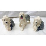 2 ROYAL DOULTON SHEEPDOGS & BESWICK SHEEPDOG