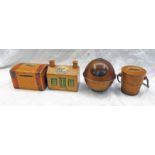 4 ITEMS OF MAUCHLINE WARE FEATURING SCENES FROM KIRRIEMUIR,