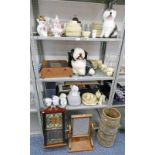 SELECTION OF VARIOUS PORCELAIN ETC INCLUDING HAMMERSLEY COFFEE POT CROWN STAFFORDSHIRE DINNERWARE,
