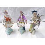 3 19TH CENTURY PORCELAIN FIGURES TALLEST 22CMS Condition Report: All with damage or