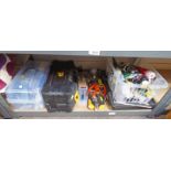 JCB TOOL KIT & VARIOUS OTHER TOOLS, GOOD SELECTION OF ARTISTS PAINTING MATERIALS,