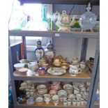 SELECTION OF VARIOUS PORCELAIN GLASSWARE ETC INCLUDING PART TEASETS,