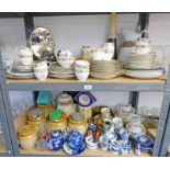 SELECTION OF PORCELAIN INCLUDING CAULDON TEASET, ORIENTAL GINGER JARS,