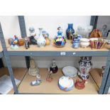 SELECTION OF PORCELAIN ETC INCLUDING BUCHAN WARE VASE,