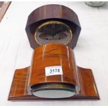 WALNUT MANTLE CLOCK & OAK MANTLE CLOCK