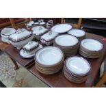 LARGE SELECTION OF ROYAL WORCESTER DINNERWARE WITH GILT DECORATION