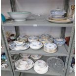 SELECTION OF PORCELAIN & GLASSWARE INCLUDING COALPORT DINNERWARE,