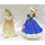 2 ROYAL DOULTON FIGURES: HN3375 - MARY (FIGURE OF THE YEAR 1992) & HN3360 - KATIE