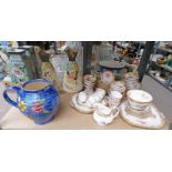 SELECTION OF VARIOUS PORCELAIN INCLUDING VASES, TEASETS, TRINKET BOXES,