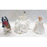 THREE ROYAL DOULTON FIGURES: HN 2339 - MY LOVE,