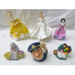SELECTION OF ROYAL DOULTON FIGURES, ETC INCLUDING GRANNY'S HERITAGE, THE LAST WALTZ,