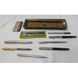 LACQUER PEN TRAY, PARKER FOUNTAIN PEN,