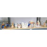 SELECTION OF VARIOUS PORCELAIN FIGURES INCLUDING ROYAL DOULTON HARRY POTTER SERIES,