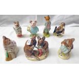 SELECTION OF BEATRIX POTTER RELATED PORCELAIN FIGURES FROM BESWICK & ROYAL ALBERT