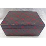 TARTANWARE JEWELLERY BOX - 28CM WIDE