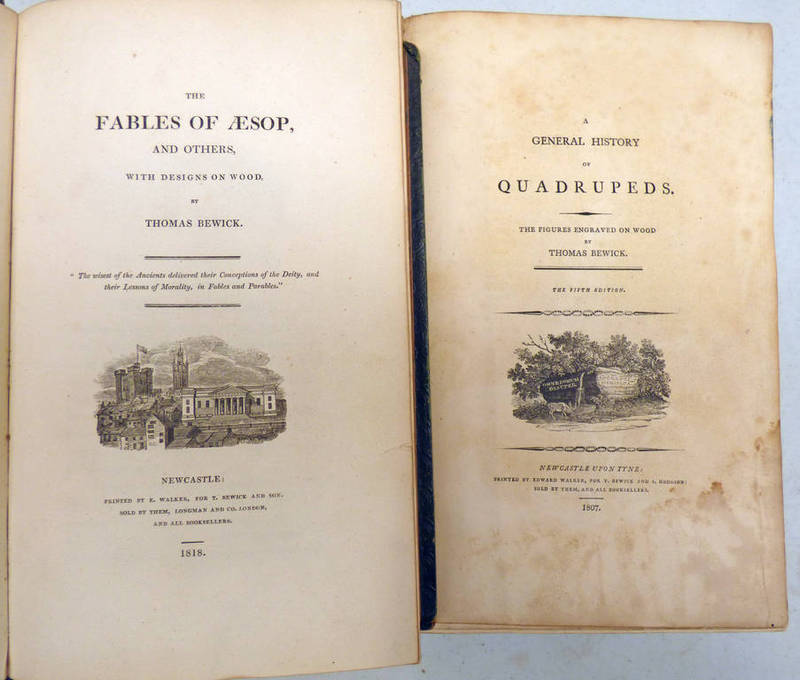 THE FABLES OF AESOP AND OTHERS WITH DESIGNS ON WOOD BY THOMAS BEWICK,