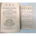 THE ART OF ENGLISH POETRY BY EDWARD BYSSHE,