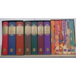 SELECTION OF FOLIO SOCIETY BOOKS WITH THE COMPLETE WORKS OF GEORGE ELIOT IN 7 VOLUMES TO INCLUDE