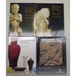 4 CHRISTIE'S CATALOGUES RELATING TO CHINESE ART AND CERAMICS TO INCLUDE IMPORTANT CHINESE WORKS OF