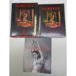 3 CHRISTIE'S CATALOGUES WITH NUREYEV PARTS I & II - 1995 AND THE DAME MARGO FONTEYN COLLECTION -