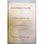 INSECTIVOROUS PLANTS BY CHARLES DARWIN FULLY LEATHER BOUND - 1875