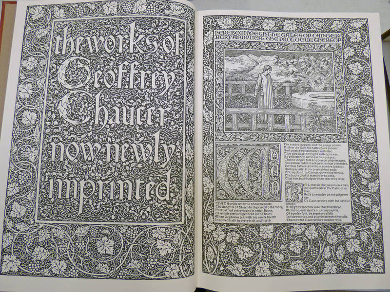 THE WORKS OF GEOFFREY CHAUCER (FACSIMILIE OF THE KELMSCOTT CHAUCER) PUBLISHED BY THE FOLIO SOCIETY