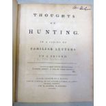 THOUGHTS ON HUNTING IN A SERIES OF FAMILIAR LETTERS TO A FRIEND BY PETER BECKFORD,