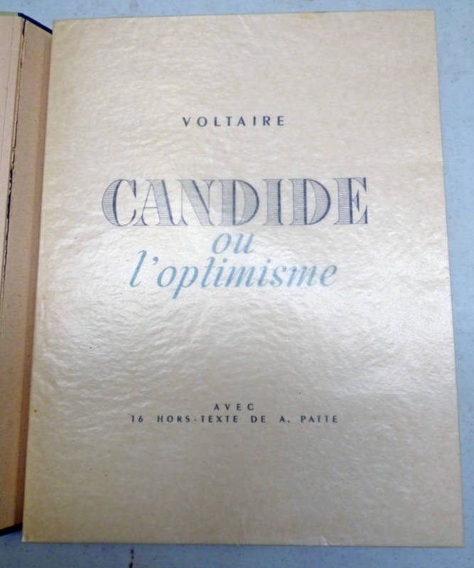 CANDIDE OU L'OPTIMISME BY VOLTAIRE, LIMITED EDITION NO.