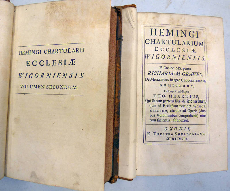 HEMINGI CHARTULARIUM ECCLESIAE WIGORNIENSIS BY RICHARD GRAVES,