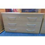 3 LONG DRAWER CABINET LENGTH 96CM X HEIGHT 55CM