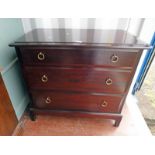 STAG MAHOGANY 3 DRAWER CHEST