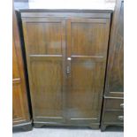 20TH CENTURY MAHOGANY 2 DOOR WARDROBE WITH FITTED INTERIOR BY THE LOT-IN-A-ROBE 171CM TALL