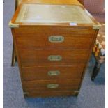 MAHOGANY CABINET WITH 4 DRAWERS,