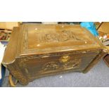 ORIENTAL CARVED CAMPHORWOOD TRUNK