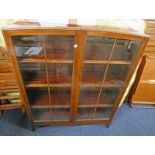 Lot Withdrawn MAHOGANY 2 DOOR BOOKCASE.