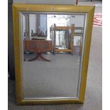 RECTANGULAR GILT MIRROR OVERALL SIZE 65 X 90 CMS