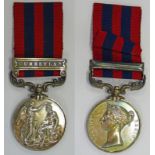 INDIA GENERAL SERVICE MEDAL 1854 - 95 WITH 1 CLASP, UMBEYLA TO T.