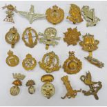 20 CAP BADGES TO INCLUDE PERSE SCHOOL O.T.