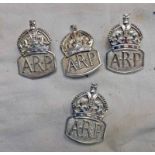 FOUR SILVER ARP BADGES -4-