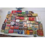 A GOOD AND VAST SELECTION OF CIGARETTE AND TOBACCO TINS ETC TO INCLUDE PLAYERS, MELROSE,