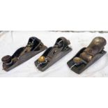 STANLEY NO 220 PLANE AND 2 OTHER STANLEY PLANES -3-