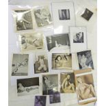 COLLECTION OF SMALL SIZE GLAMOUR PRINTS/ NEGATIVES,