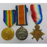 1914-15 STAR, BRITISH WAR AND VICTORY MEDALS TO 2ND LIEUTENANT J.