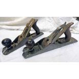 BAILEY NO 5 1/4 PLANE AND A BAILEY NO 5 PLANE WITH STANLEY LEVER CAPS -2-