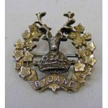 GORDON HIGHLANDERS SILVER SWEETHEART BROOCH