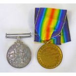 WW1 MEDAL DUO TO PTE. E. NEWMAN. 8TH.