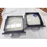 PAIR OF DURST LACON 380 CONDENSER LENSES FOR LARGE FORMAT ENLARGER -2- Condition