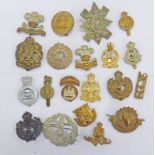 20 CAP BADGES TO INCLUDE QUEEN VICTORIA SCHOOL, NATIONAL DEFENCE COMPANY, AUSTRALASIAN,